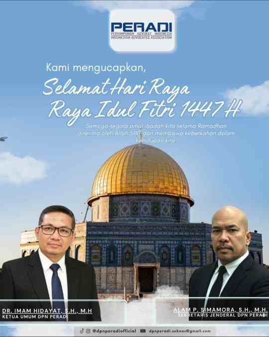 PERADI AJAK MASYARAKAT JAGA NILAI SILATURAHMI SEBAGAI DASAR HARMONI BANGSA DALAM PERAYAAN IDUL FITRI 1447